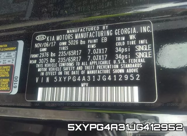 5XYPG4A31JG412952 фото 10
