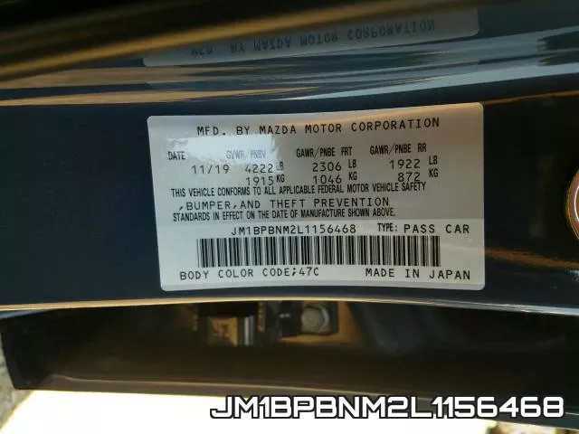 JM1BPBNM2L1156468 фото 2
