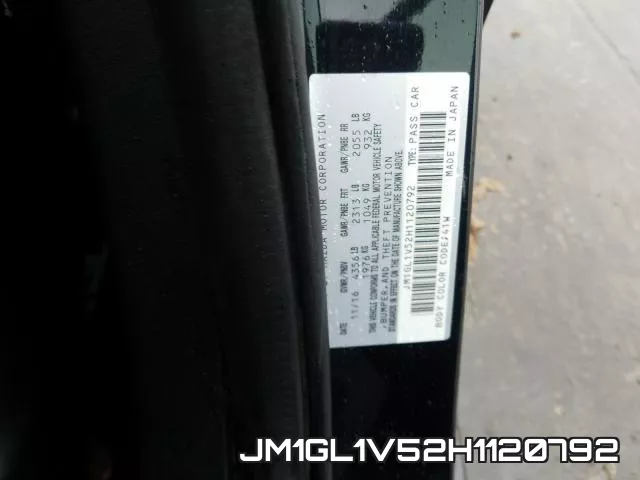 JM1GL1V52H1120792 фото 2