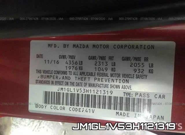 JM1GL1V53H1121319 фото 10
