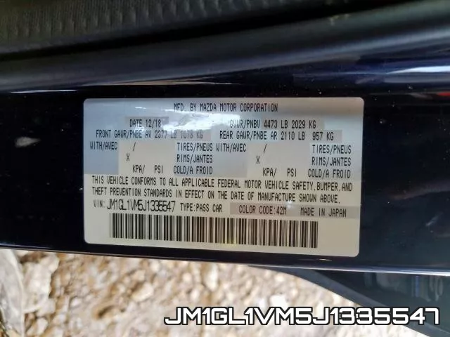 JM1GL1VM5J1335547 фото 2