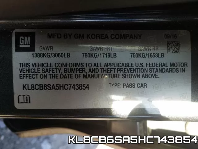KL8CB6SA5HC743854 фото 2