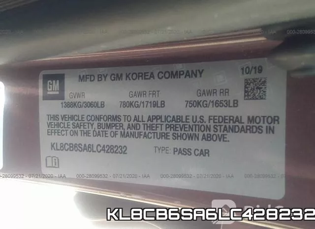 KL8CB6SA6LC428232 фото 10