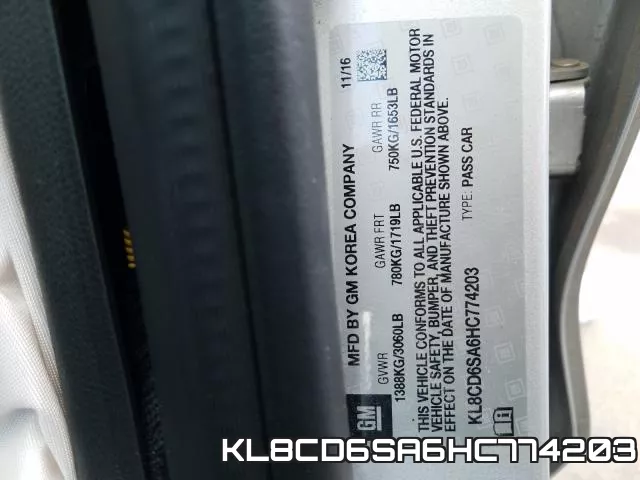 KL8CD6SA6HC774203 фото 2