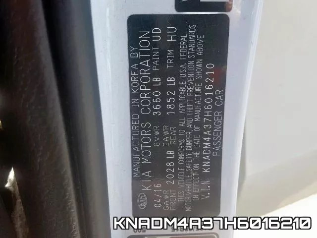 KNADM4A37H6016210 фото 2