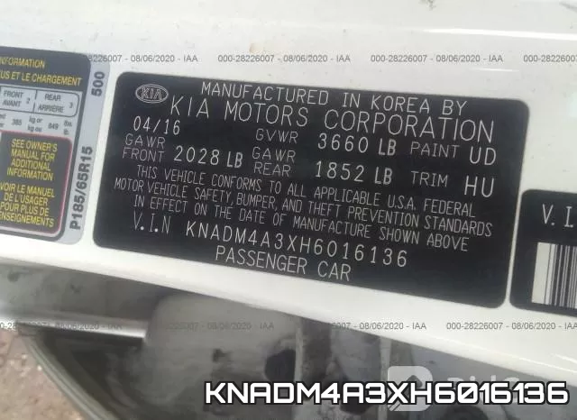 KNADM4A3XH6016136 фото 9