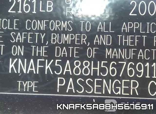 KNAFK5A88H5676911 фото 10