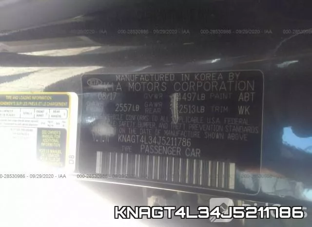 KNAGT4L34J5211786 фото 10