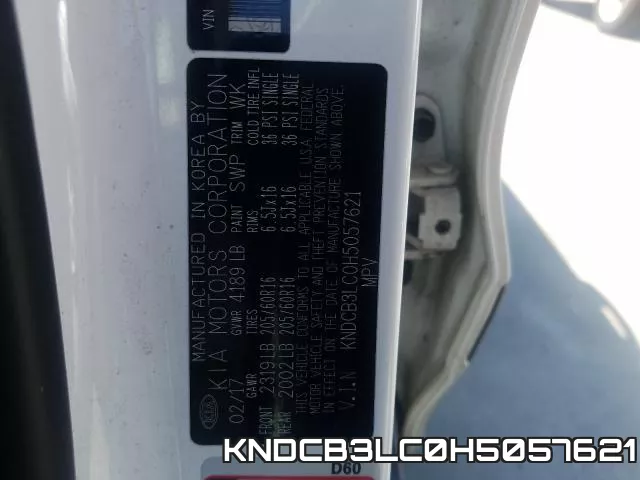 KNDCB3LC0H5057621 фото 2