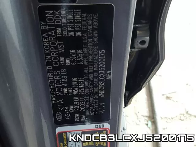 KNDCB3LCXJ5200175 фото 2