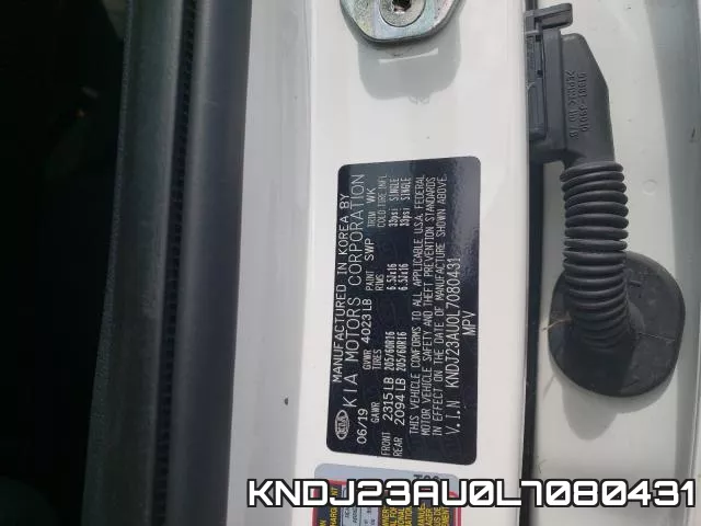 KNDJ23AU0L7080431 фото 2
