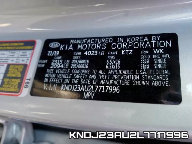 KNDJ23AU2L7717996 фото 2