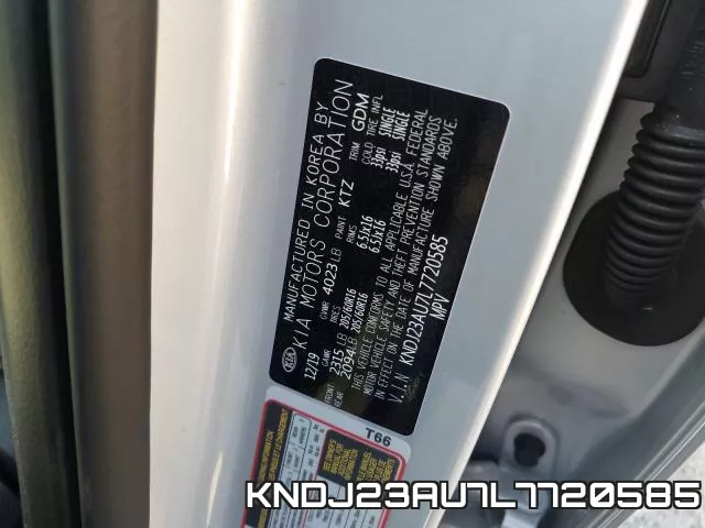 KNDJ23AU7L7720585 фото 2