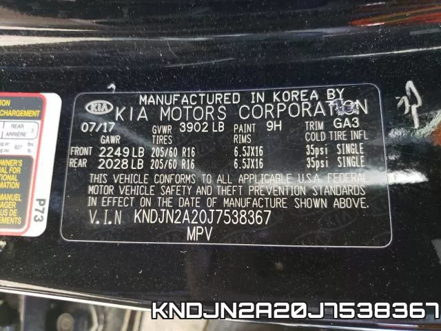 KNDJN2A20J7538367 фото 2
