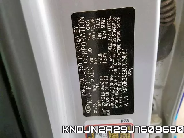KNDJN2A29J7609680 фото 2