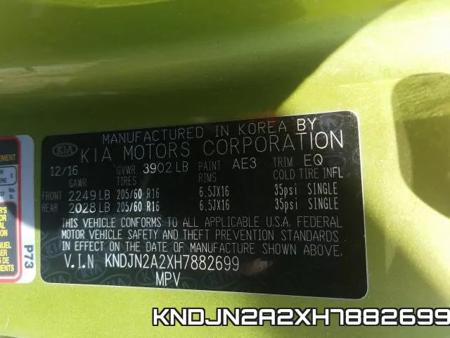 KNDJN2A2XH7882699 фото 2
