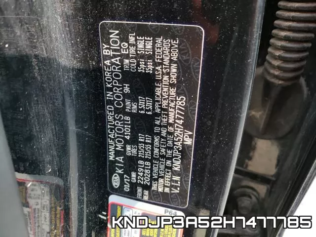 KNDJP3A52H7477785 фото 2