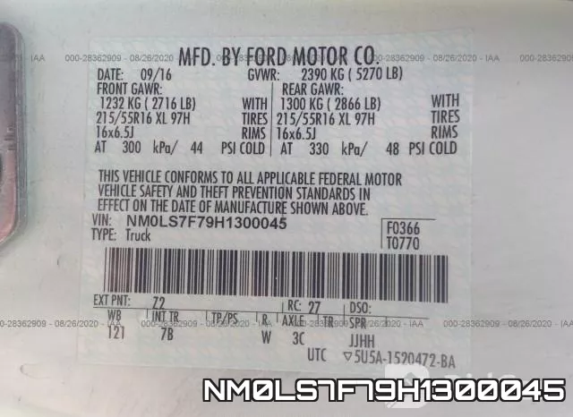 NM0LS7F79H1300045 фото 10