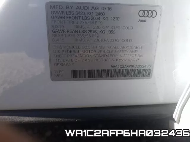 WA1C2AFP6HA032436 фото 2