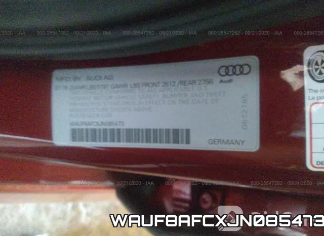 WAUF8AFCXJN085473 фото 9
