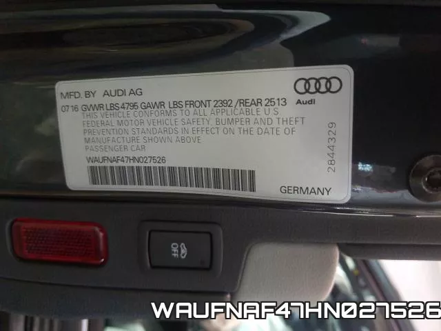WAUFNAF47HN027526 фото 2