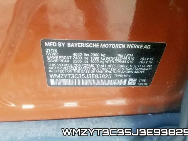 WMZYT3C35J3E93825 фото 2
