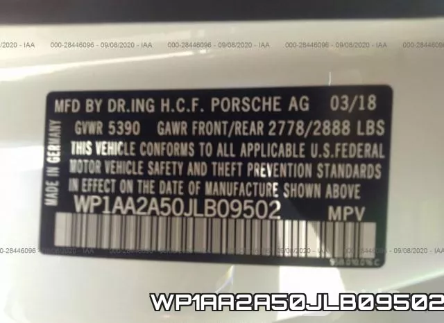 WP1AA2A50JLB09502 фото 10