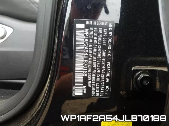 WP1AF2A54JLB70188 фото 2