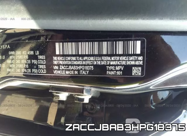 ZACCJBAB3HPG18375 фото 10
