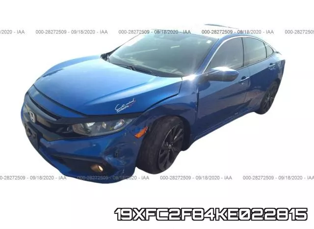 19XFC2F84KE022815 фото 3