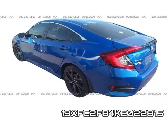 19XFC2F84KE022815 фото 4
