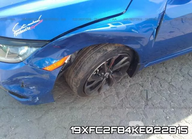 19XFC2F84KE022815 фото 7