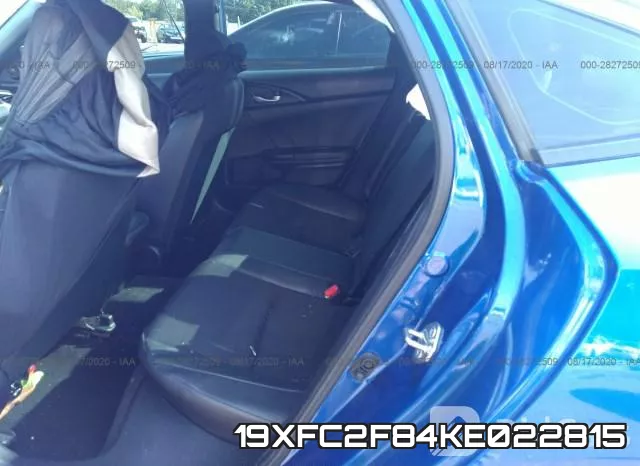 19XFC2F84KE022815 фото 9
