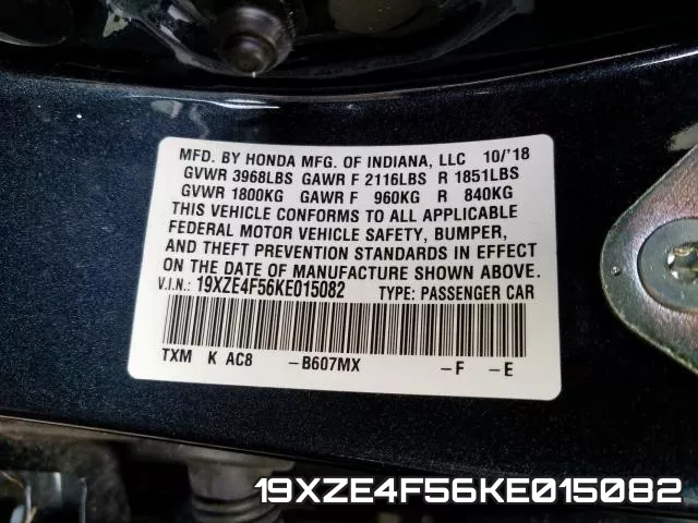 19XZE4F56KE015082 фото 2