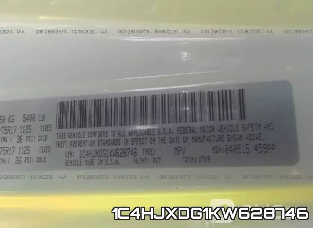 1C4HJXDG1KW628746 фото 10