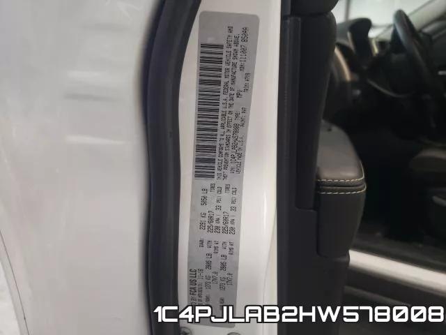 1C4PJLAB2HW578008 фото 2