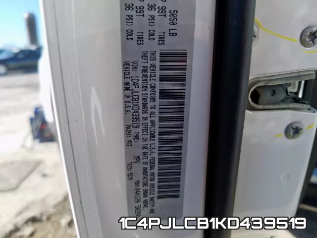 1C4PJLCB1KD439519 фото 2