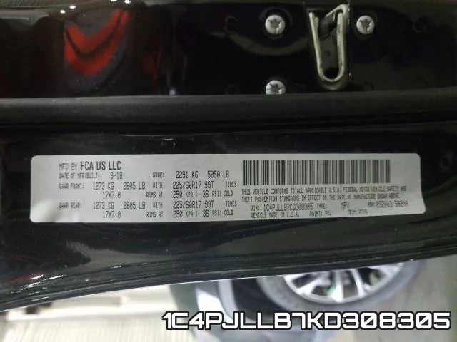 1C4PJLLB7KD308305 фото 2