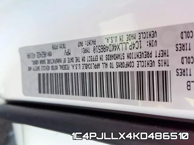 1C4PJLLX4KD486510 фото 2