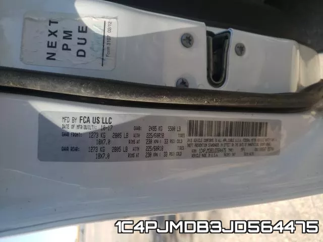 1C4PJMDB3JD564475 фото 2