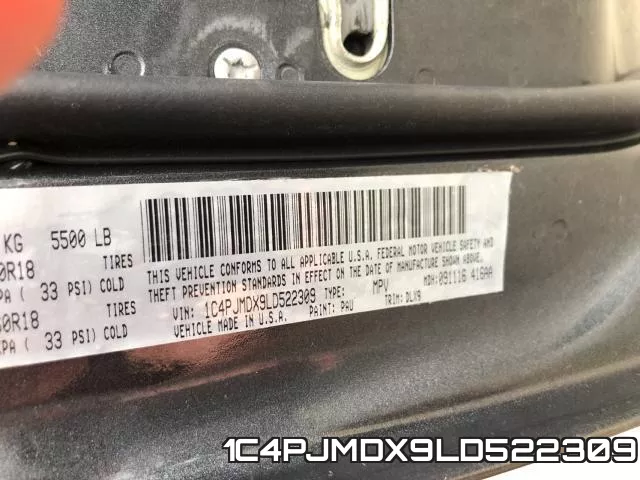 1C4PJMDX9LD522309 фото 2