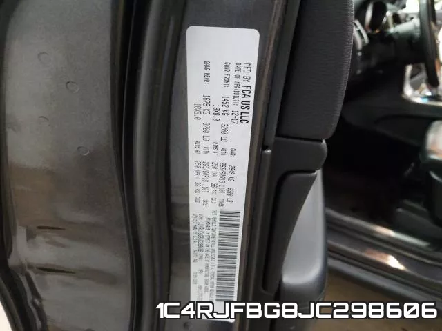 1C4RJFBG8JC298606 фото 2