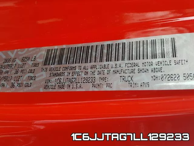 1C6JJTAG7LL129233 фото 2
