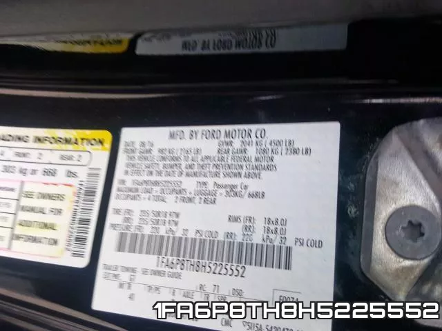 1FA6P8TH8H5225552 фото 2