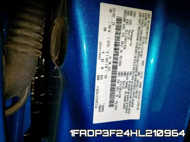 1FADP3F24HL210964 фото 2