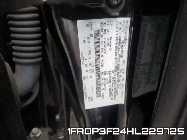 1FADP3F24HL229725 фото 2