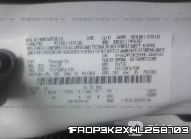 1FADP3K2XHL258703 фото 10