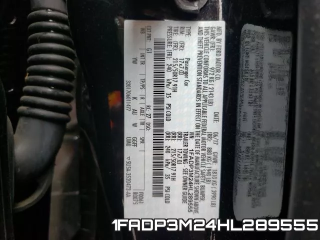 1FADP3M24HL289555 фото 2