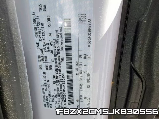 1FBZX2CM5JKB30556 фото 2
