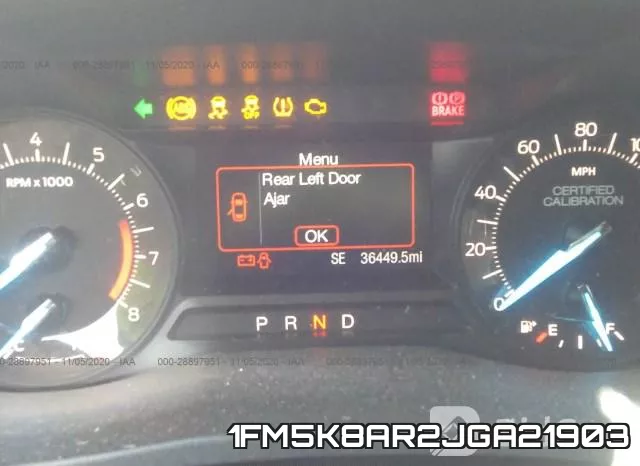 1FM5K8AR2JGA21903 фото 8